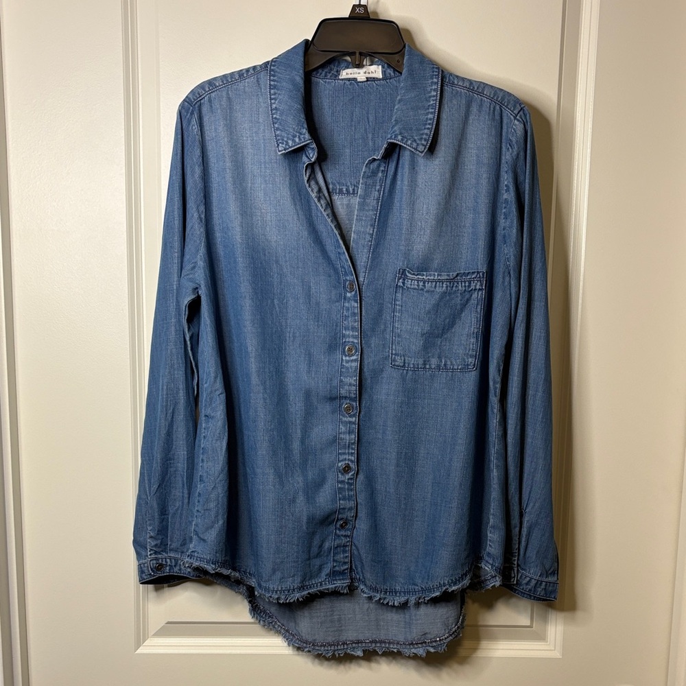 Bella Dahl Light Blue Denim Shirt